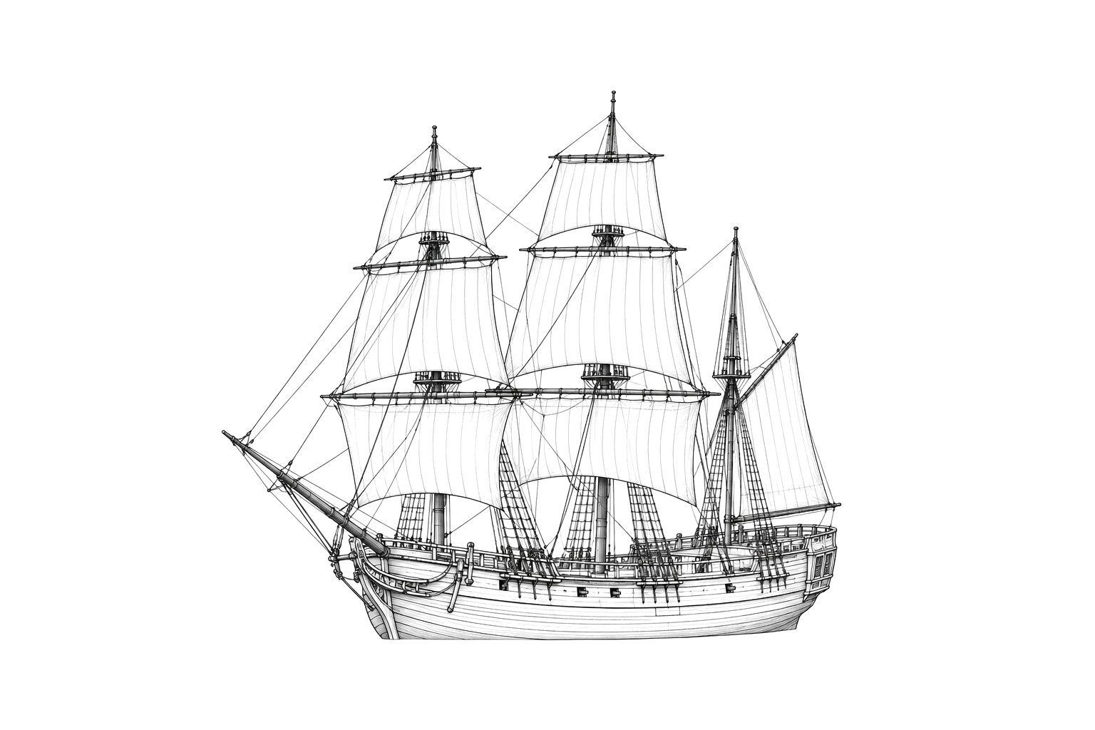 Engraved line drawing of the Lord Sandwich