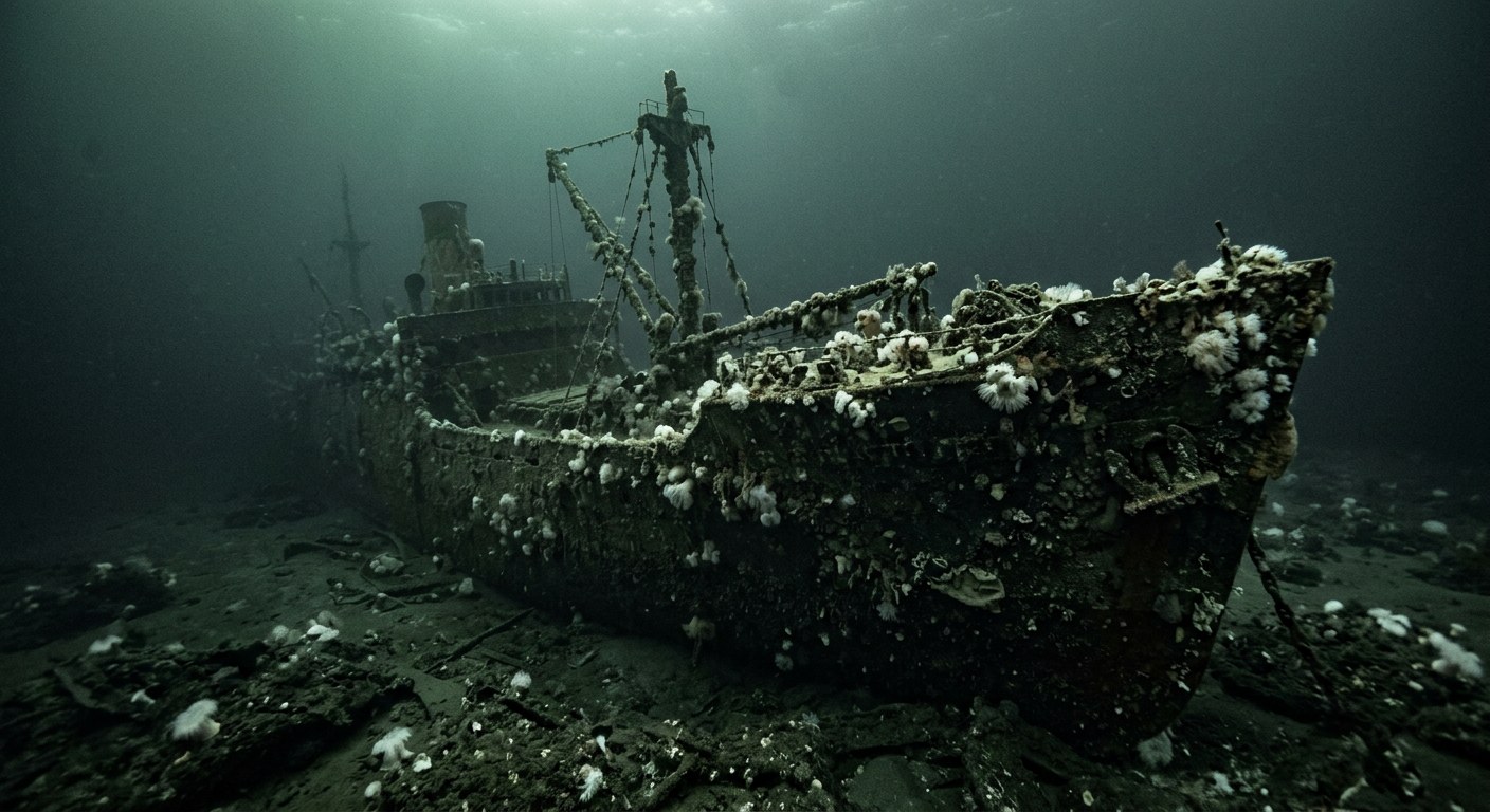 Artistic impression of the SS Coast Trader