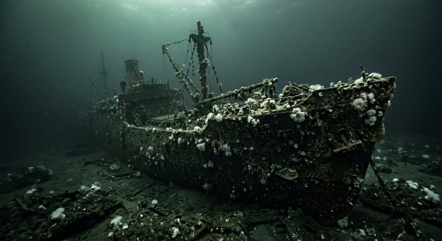 Artistic impression of the SS Coast Trader
