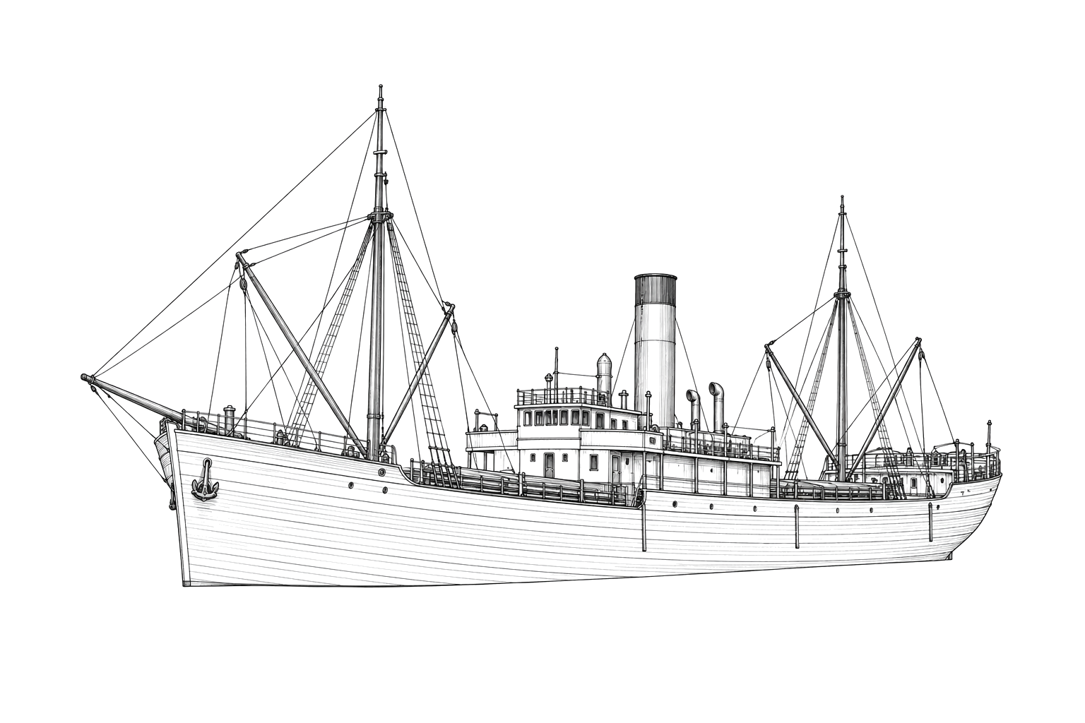 Engraved line drawing of the Alapaha