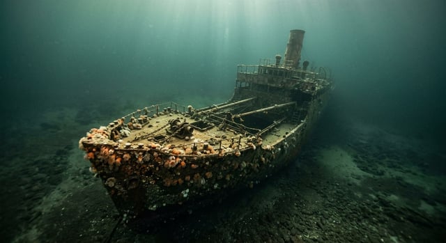 Artistic impression of the SS Carolus
