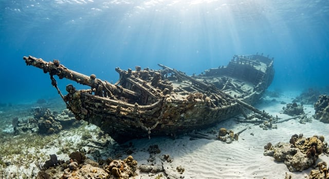 Artistic impression of the Cabin Wreck