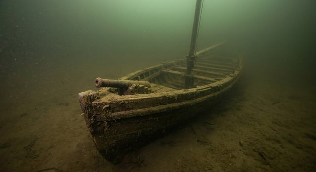 Artistic impression of the Chesapeake Flotilla Gunboat No. 137