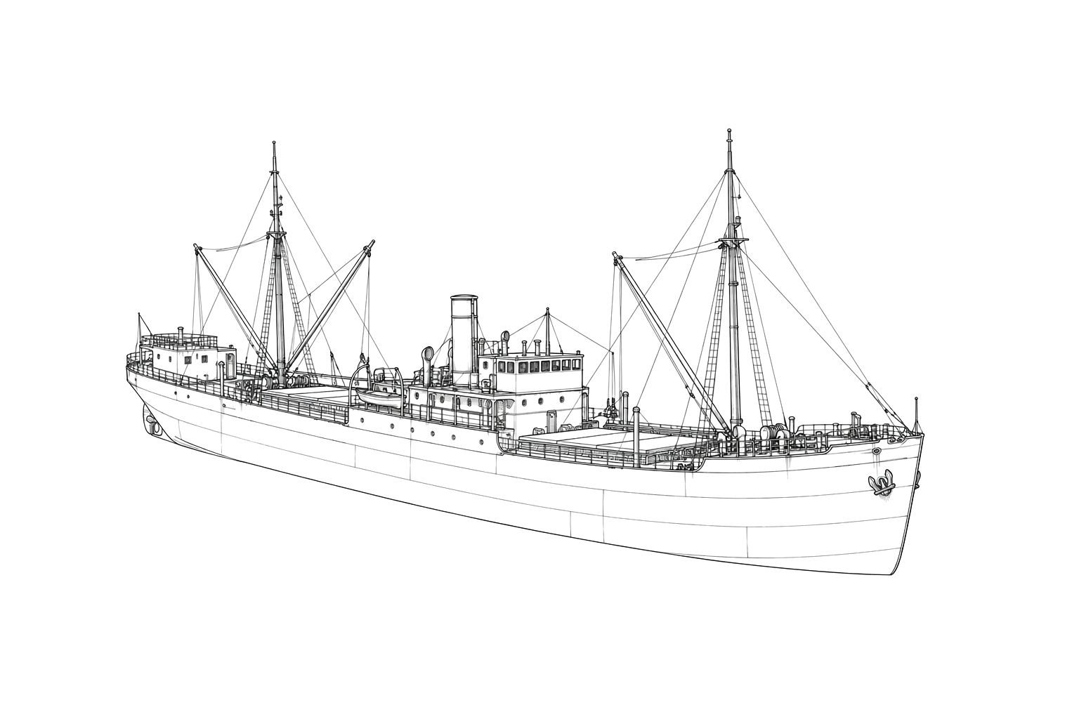 Engraved line drawing of the Bluefields