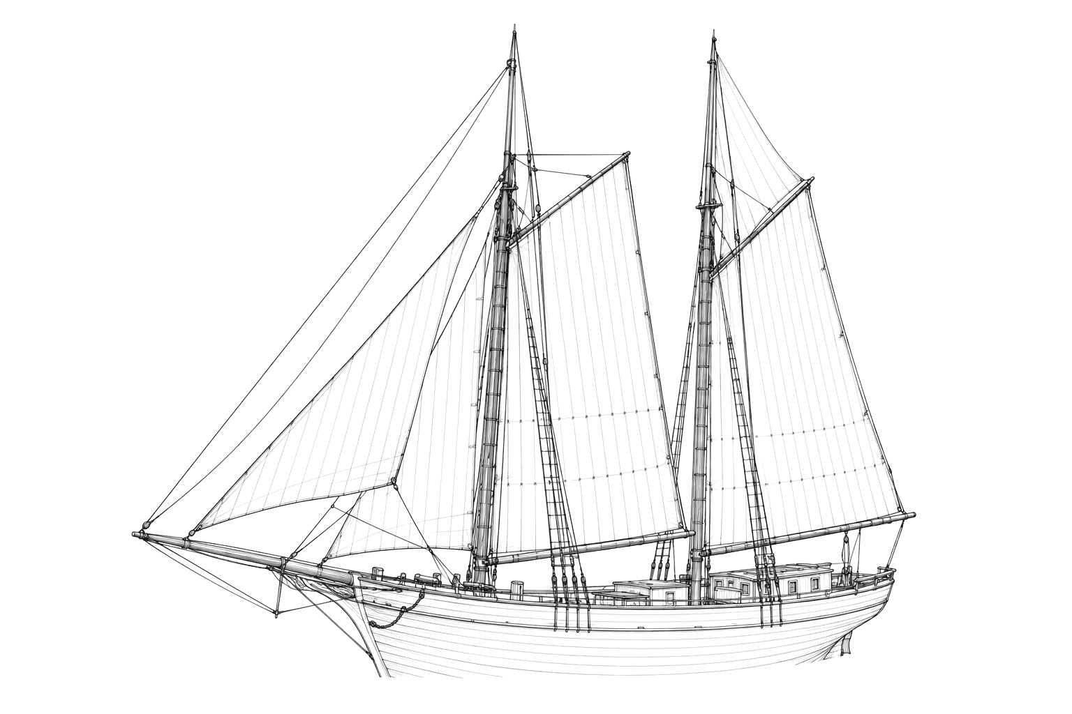 Engraved line drawing of the Kyle Spangler