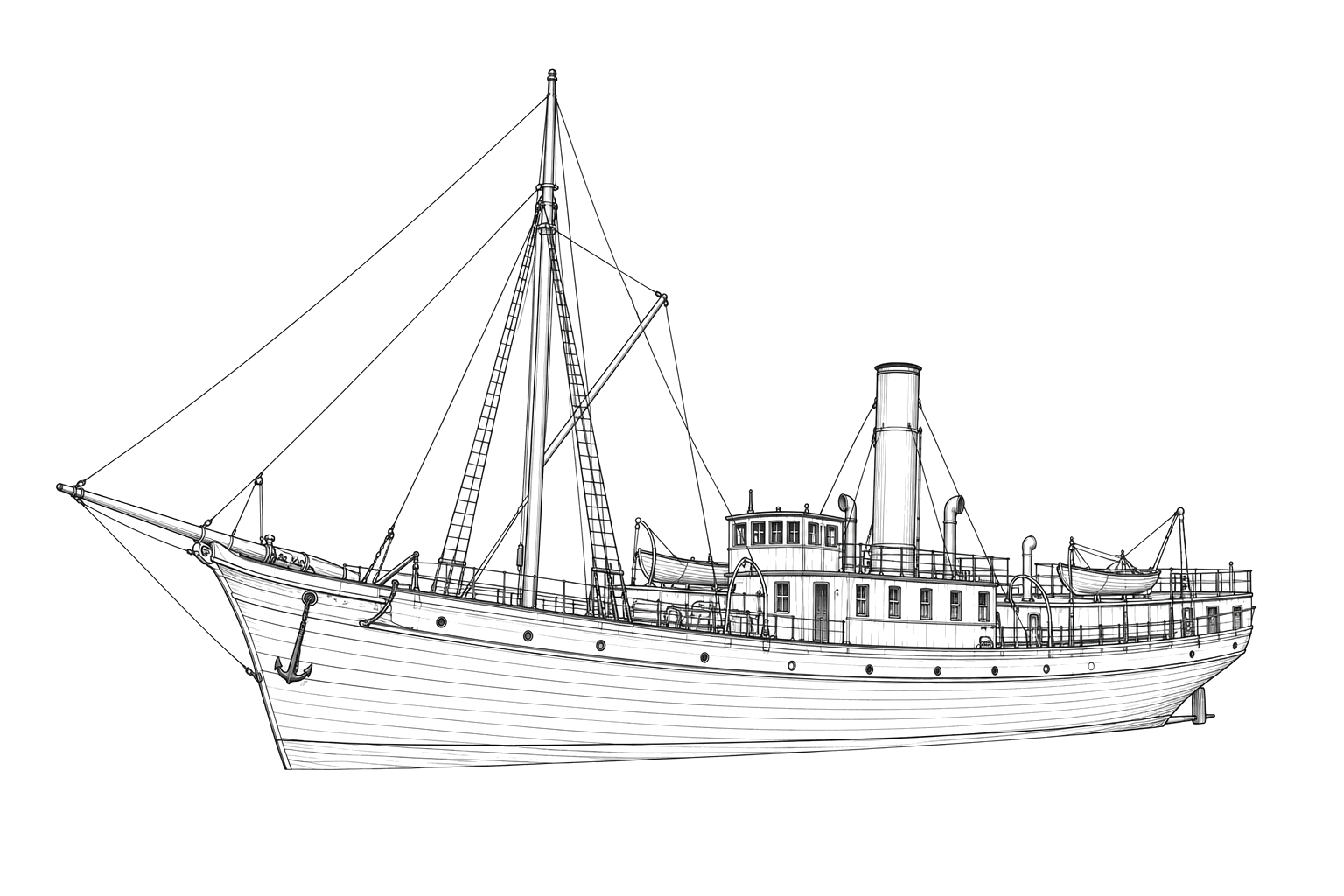 Engraved line drawing of the Prussia