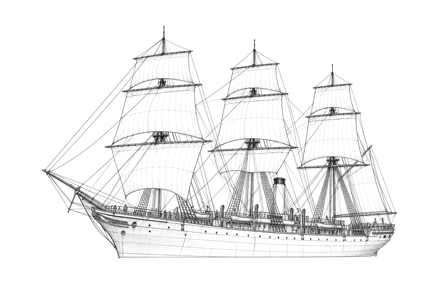 Engraved line drawing of the Le Lyonnais