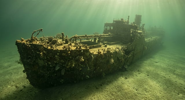 Artistic impression of the SS John Worthington