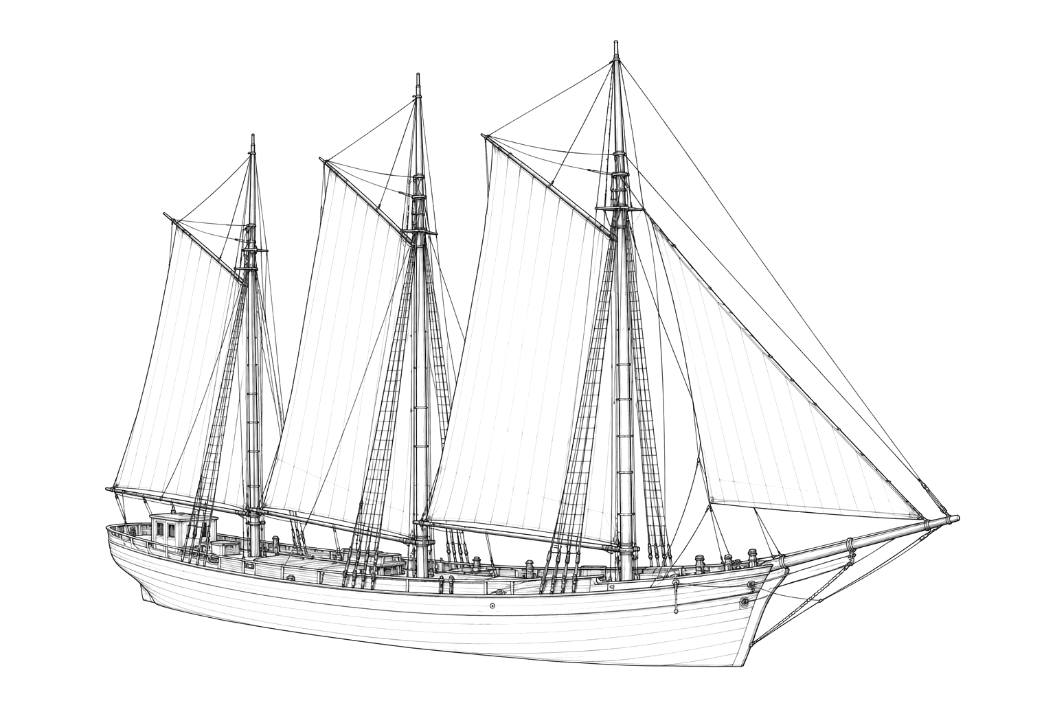 Engraved line drawing of the Evra Fuller