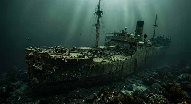 Artistic impression of the SS Montebello