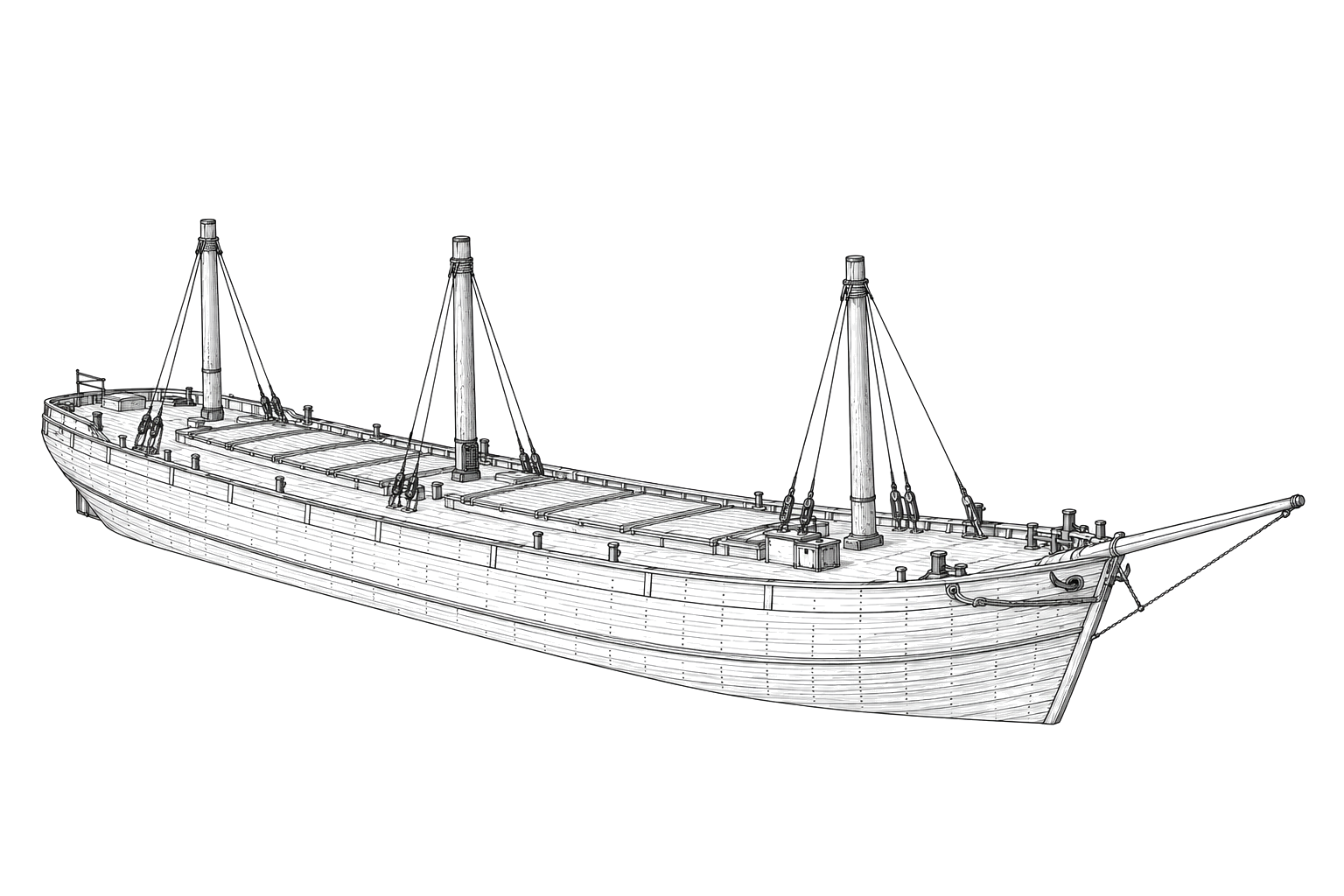 Engraved line drawing of the Atlanta