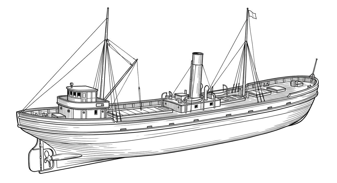 Engraved line drawing of the Montana