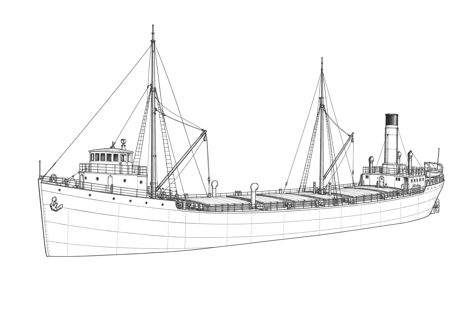 Engraved line drawing of the Arlington