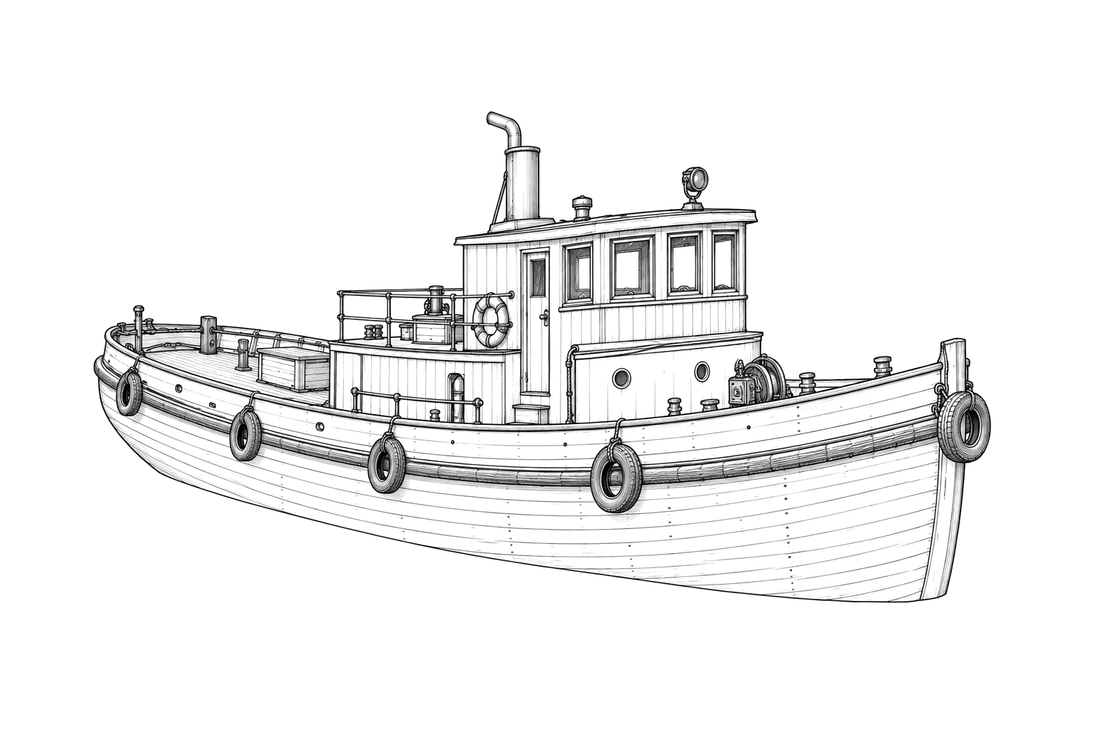 Engraved line drawing of the Charlotte