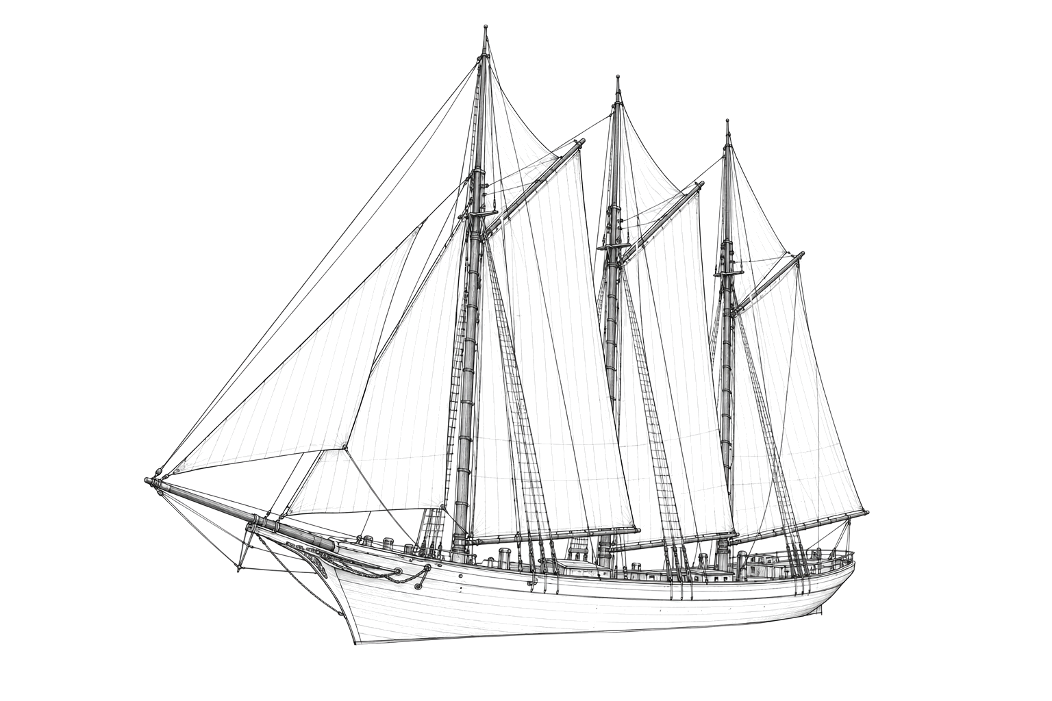 Engraved line drawing of the Oliver Mowat