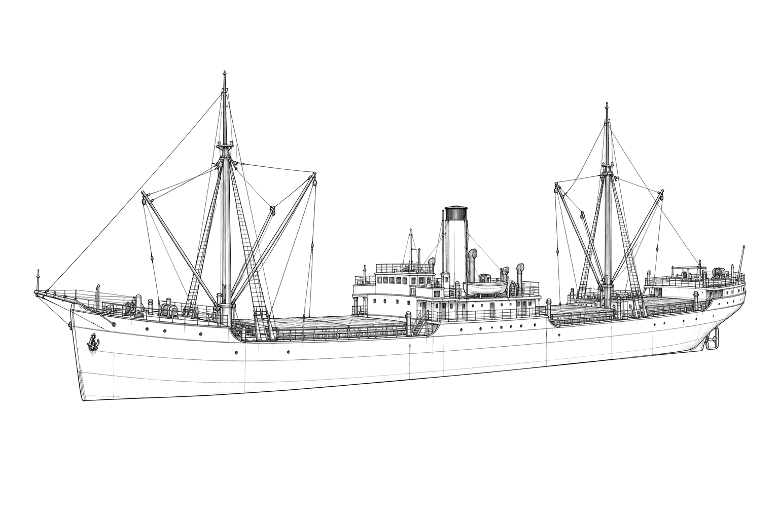 Engraved line drawing of the Suloide