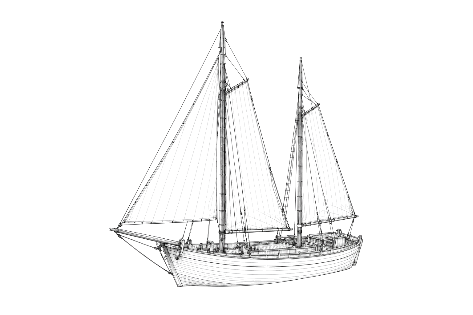 Engraved line drawing of the Jenny