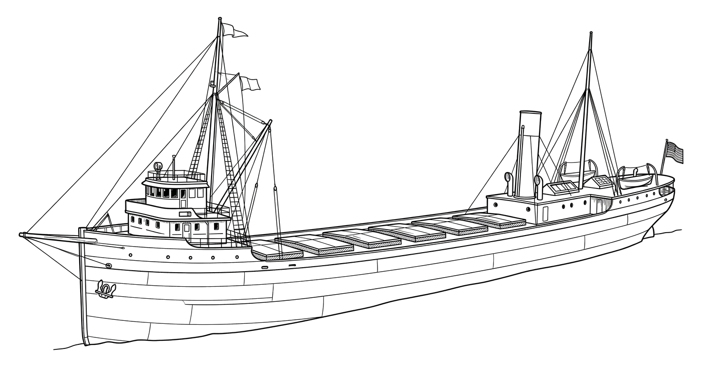 Engraved line drawing of the Charles S. Price