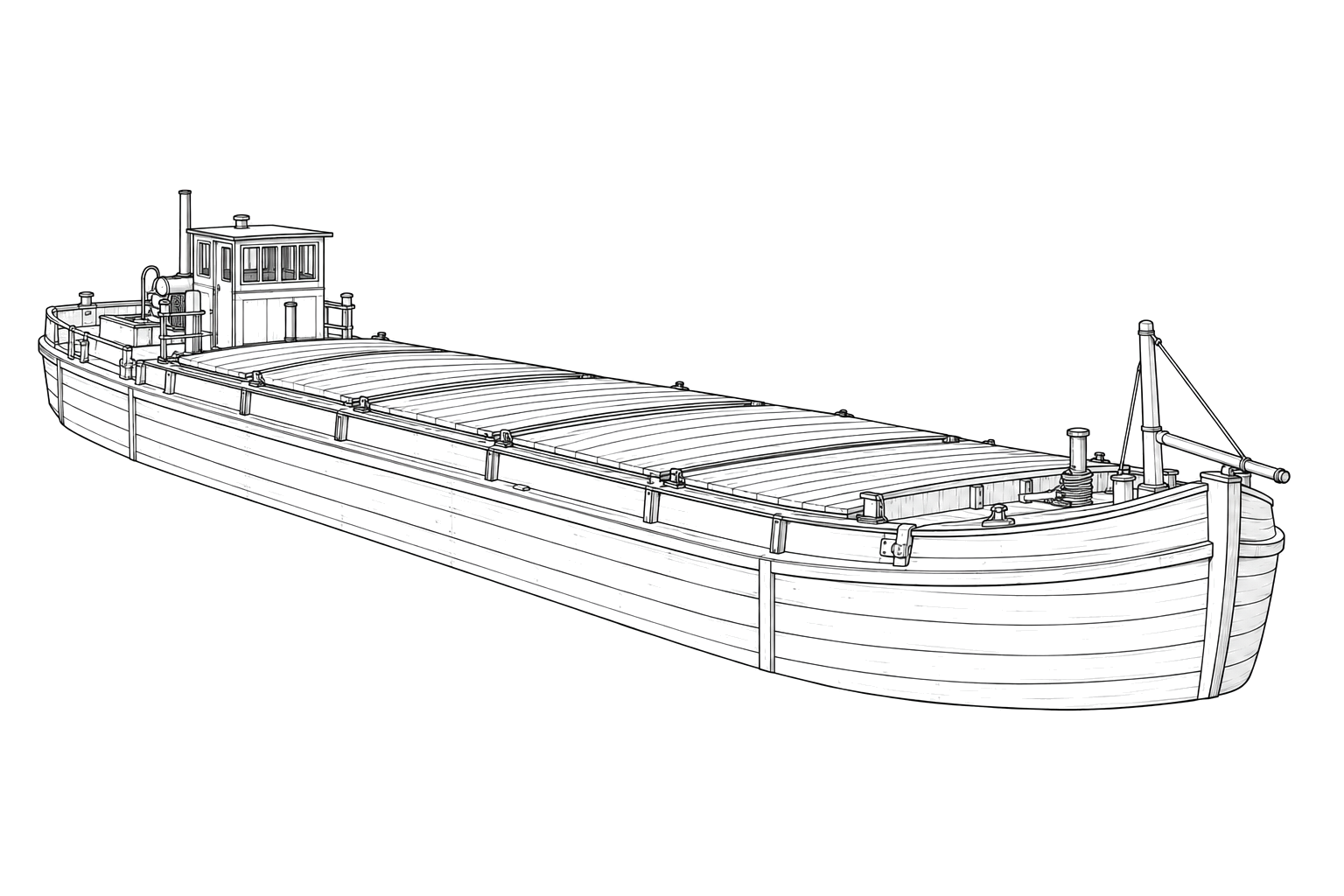 Engraved line drawing of the Elmer S. Dailey