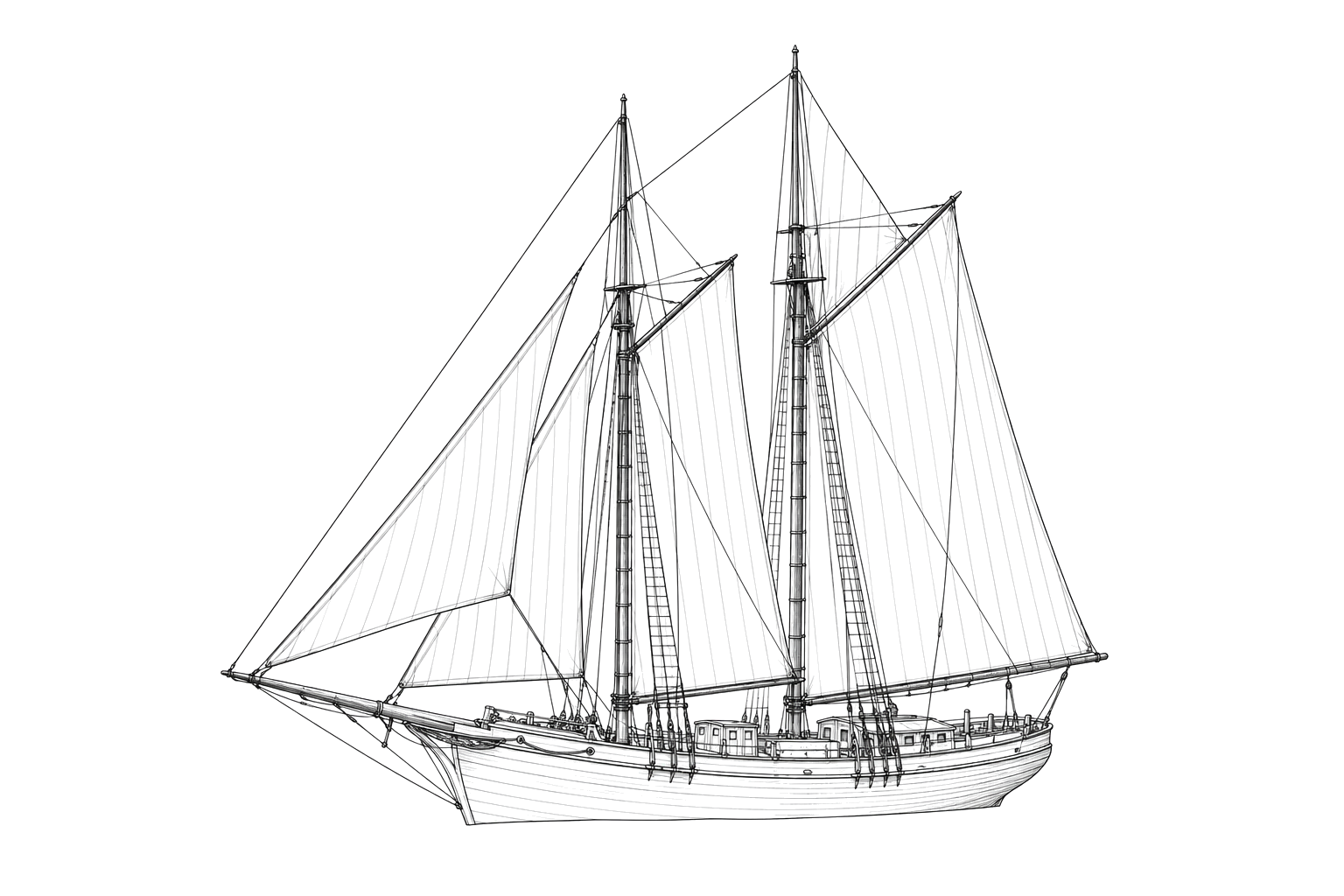 Engraved line drawing of the Collector