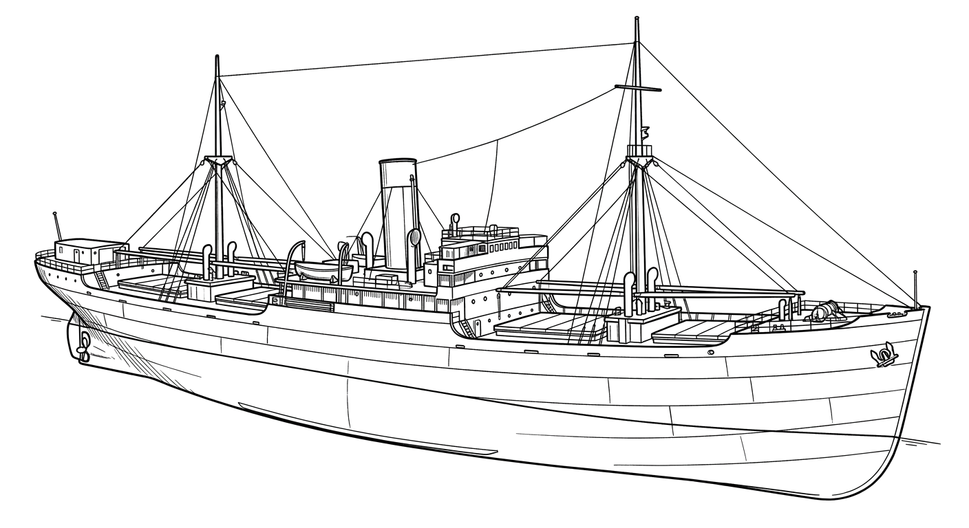 Engraved line drawing of the Vaslav Vorovsky