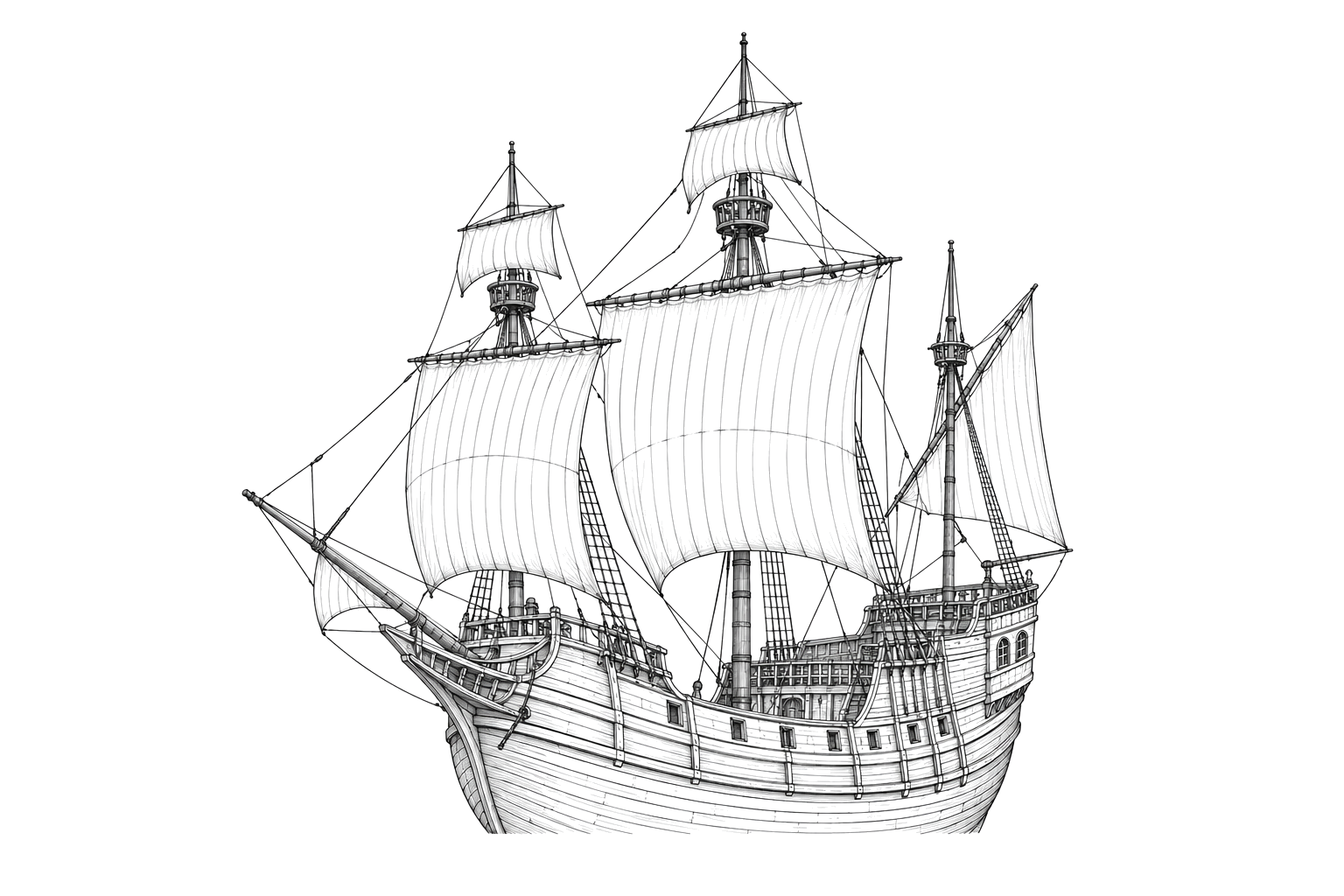Engraved line drawing of the Nuestra Señora de las Angustias
