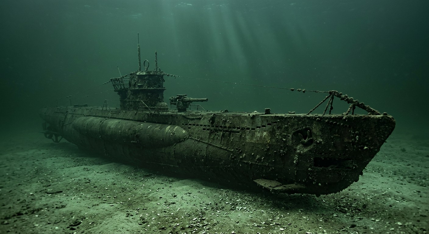 Artistic impression of the U-853