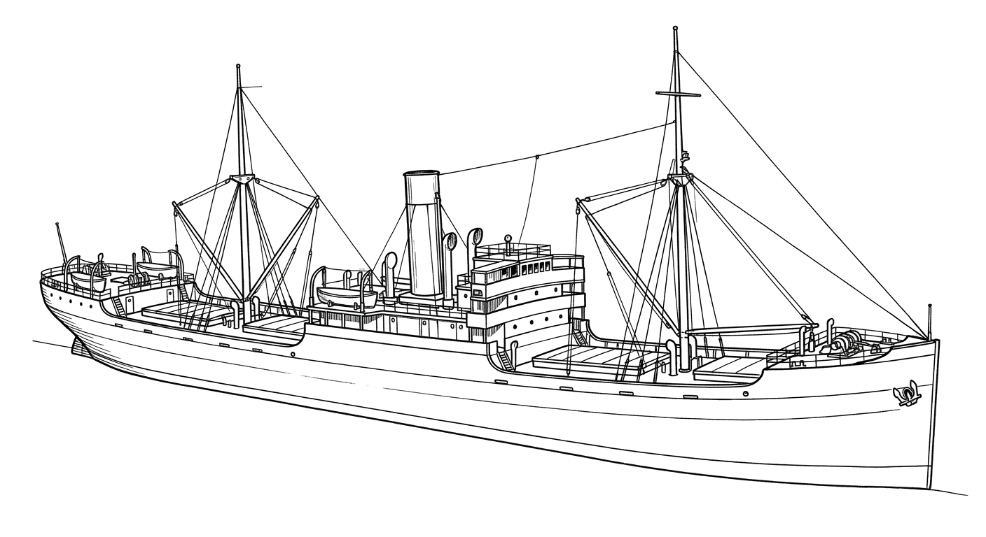 Engraved line drawing of the Lillian