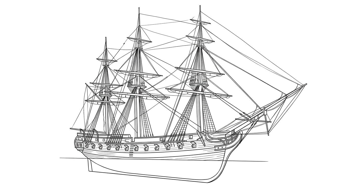 Engraved line drawing of the Moctezuma