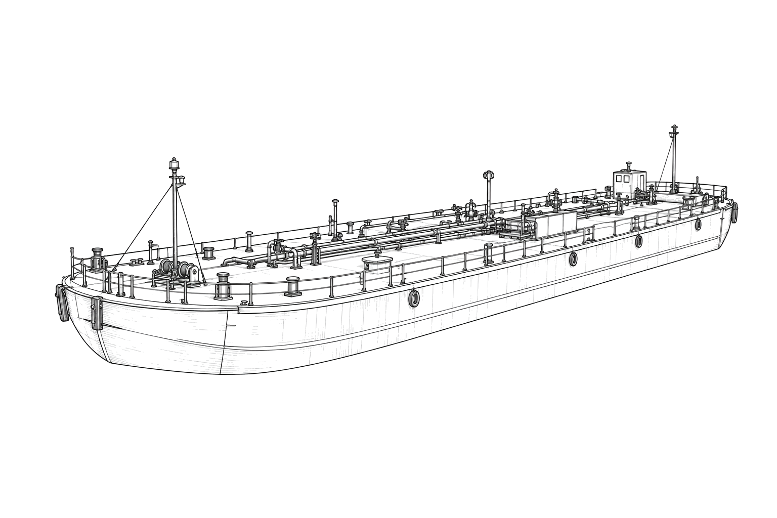 Engraved line drawing of the Jim Lynch
