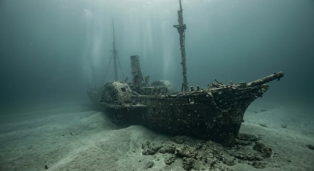 Artistic impression of the SS Humboldt