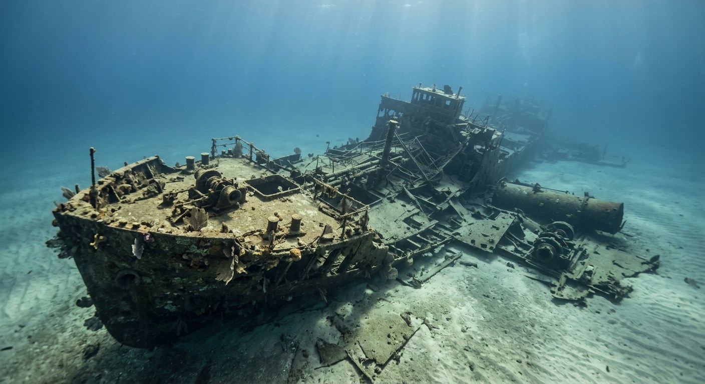 Artistic impression of the SS Dixie Arrow