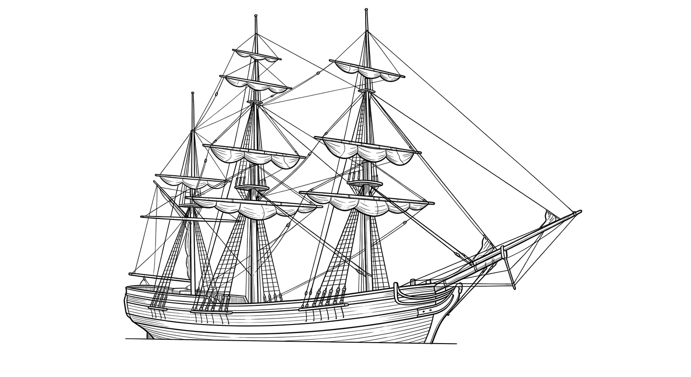 Engraved line drawing of the Auguste