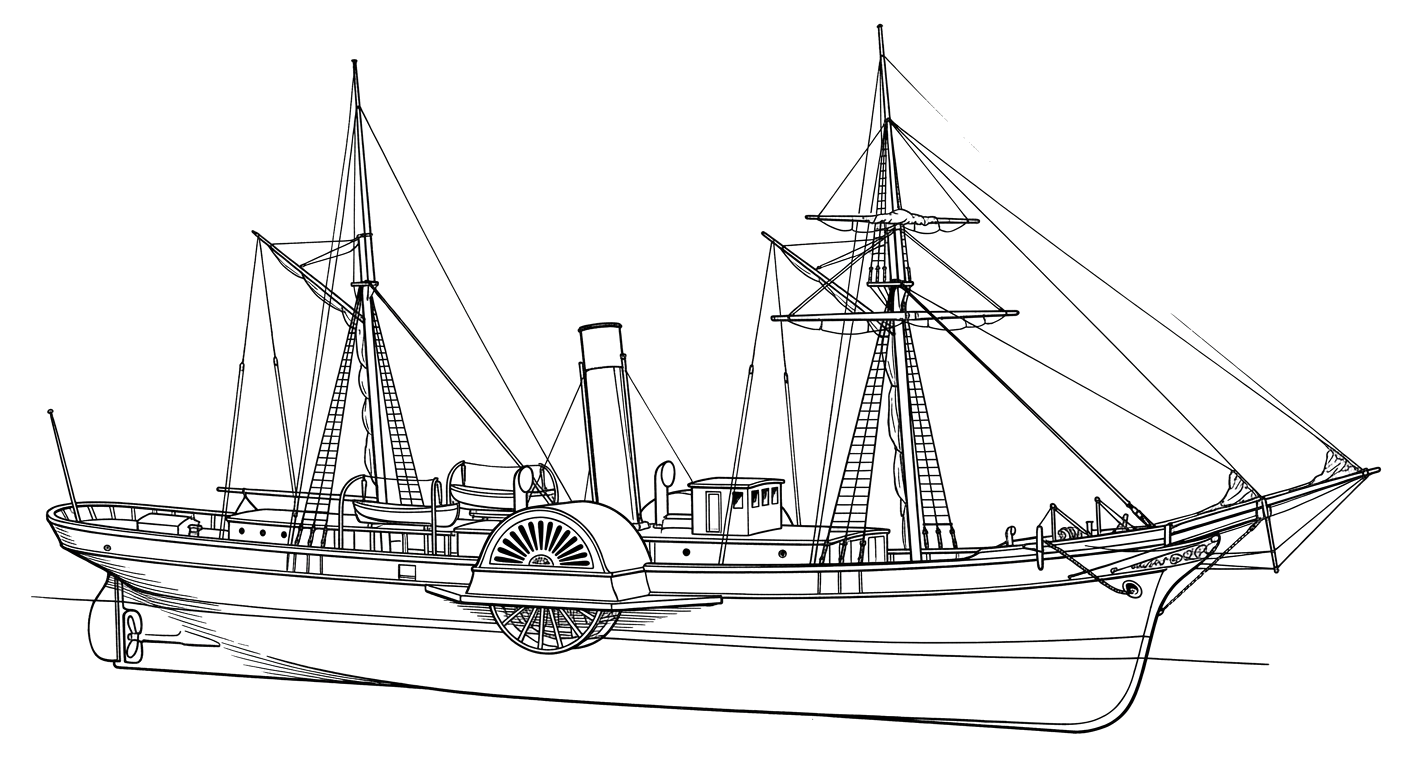 Engraved line drawing of the Lynx