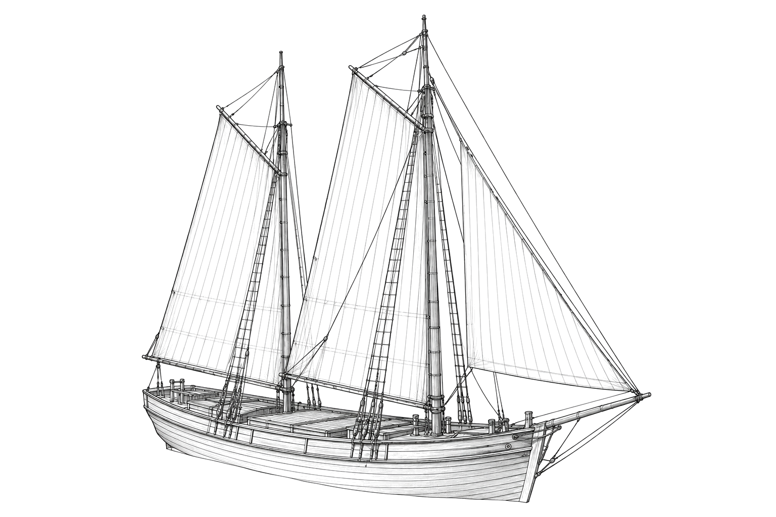 Engraved line drawing of the Harvey Bissell