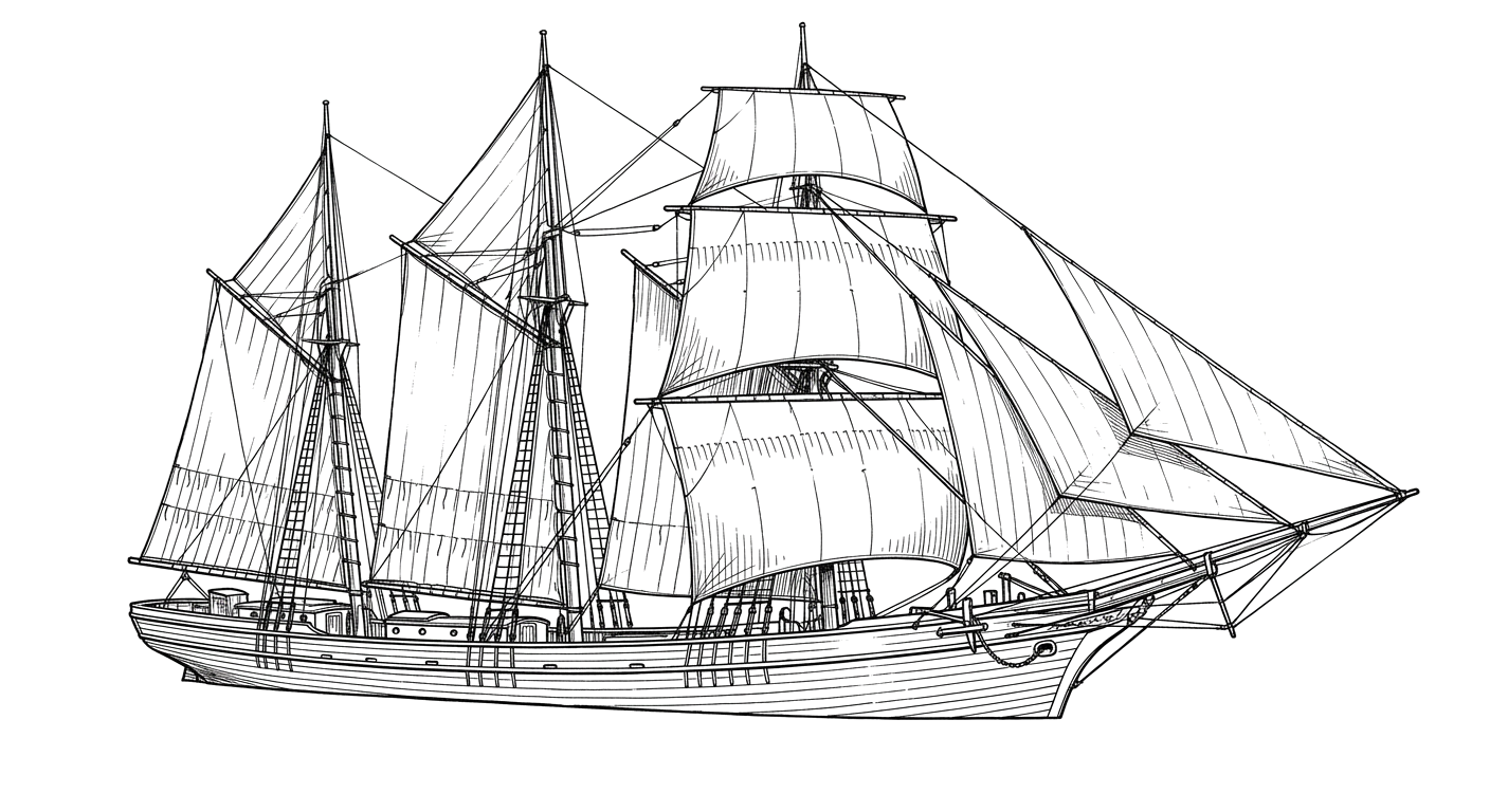 Engraved line drawing of the Lucerne