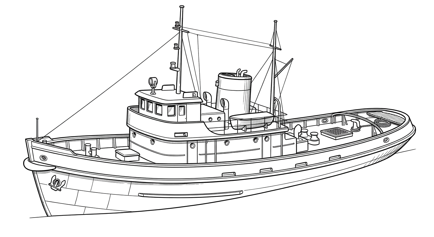 Engraved line drawing of the Harkness