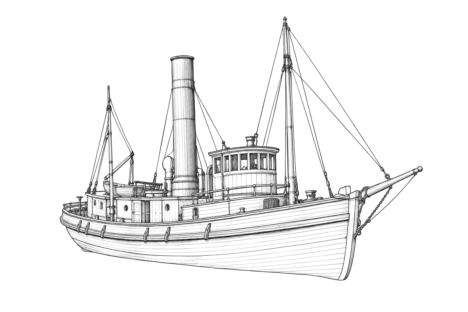Engraved line drawing of the Fred Nielson