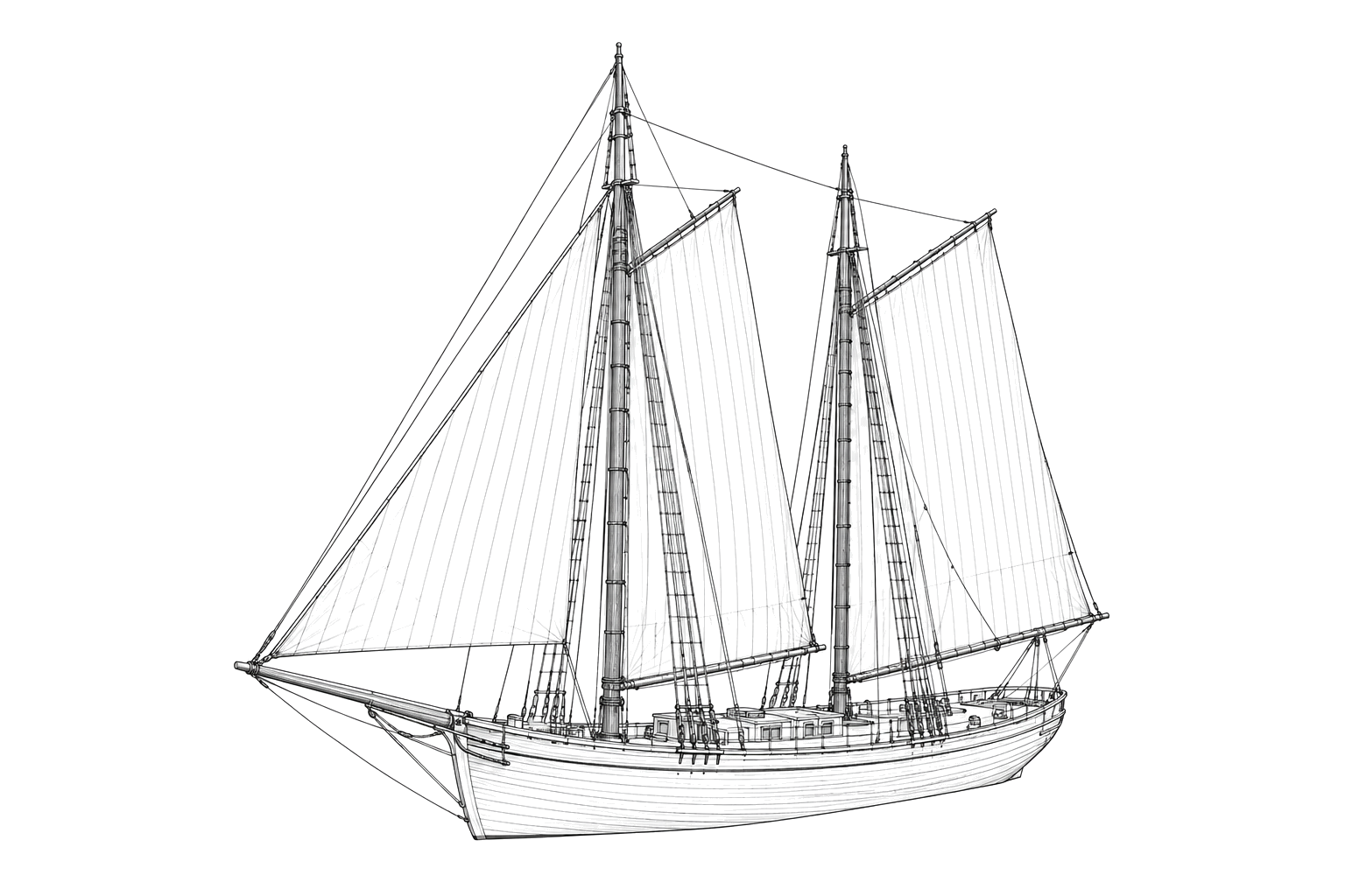 Engraved line drawing of the E.M. Davidson