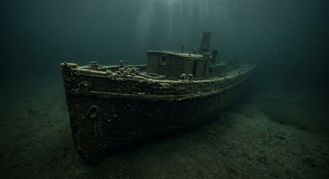 Artistic impression of the M.M. Drake