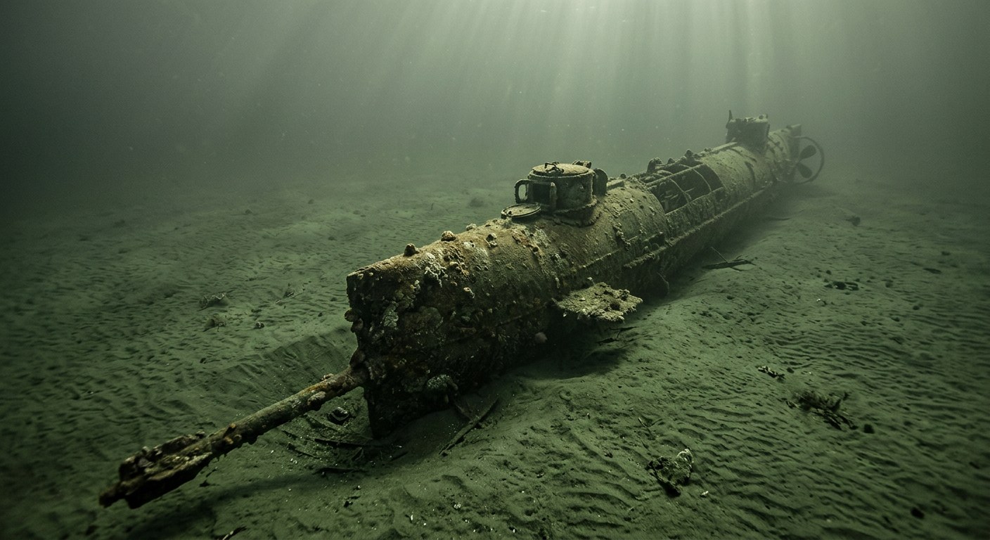 Artistic impression of the H. L. Hunley