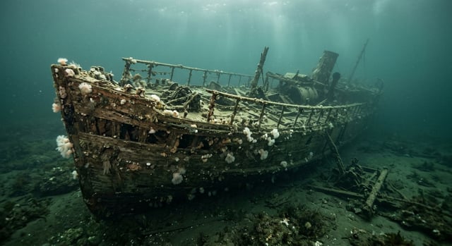 Artistic impression of the SS Clallam