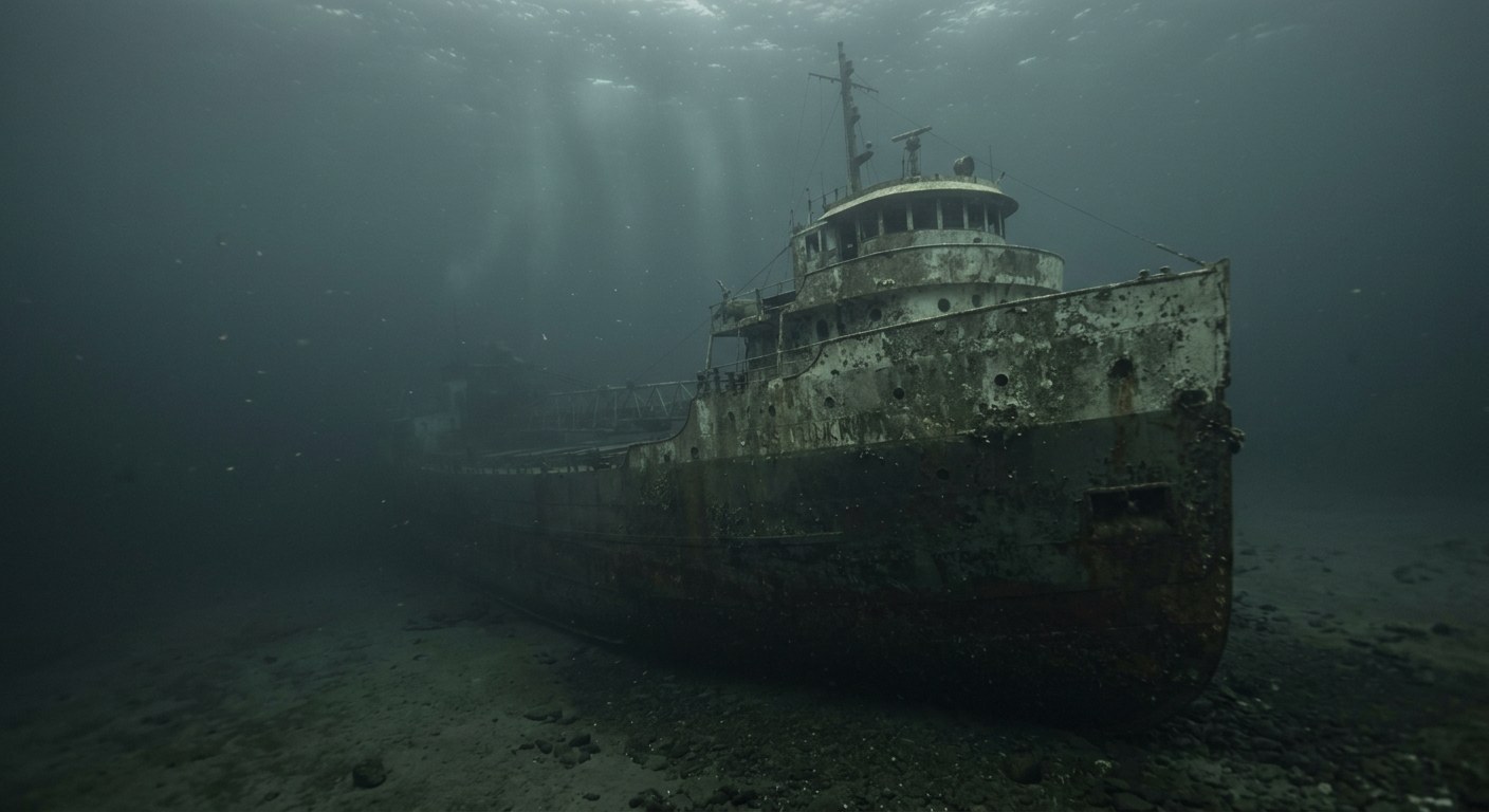 Artistic impression of the SS Ithaka