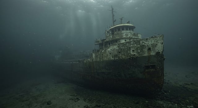 Artistic impression of the SS Ithaka