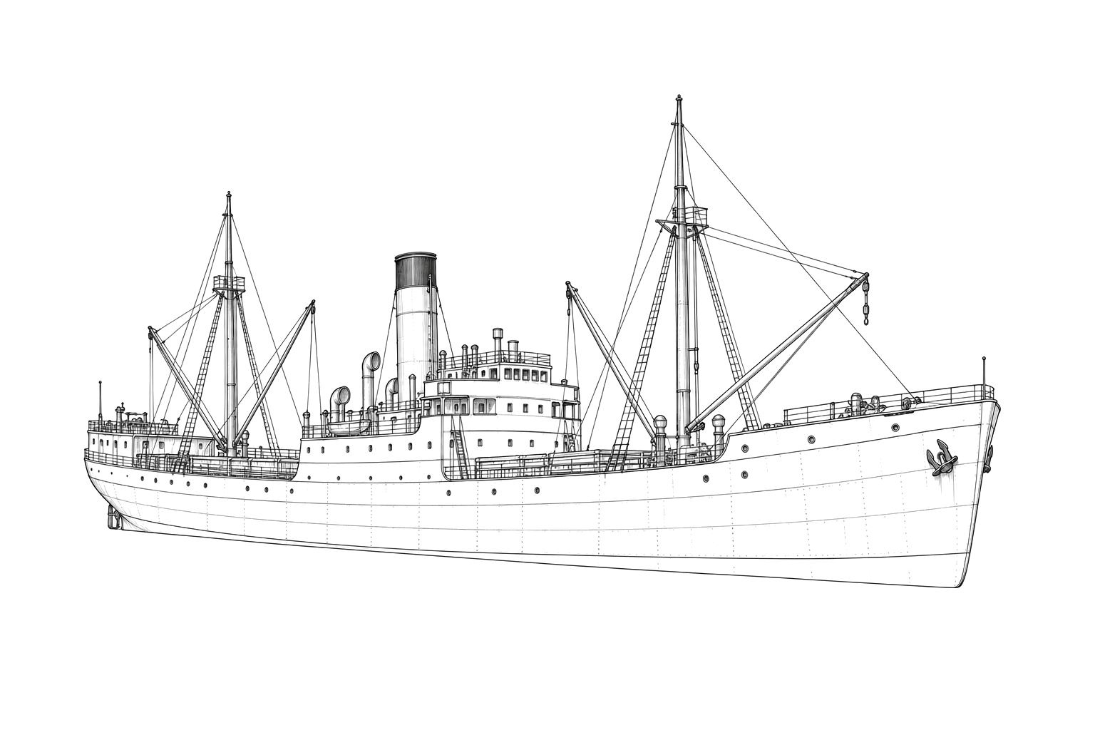 Engraved line drawing of the Cadmus