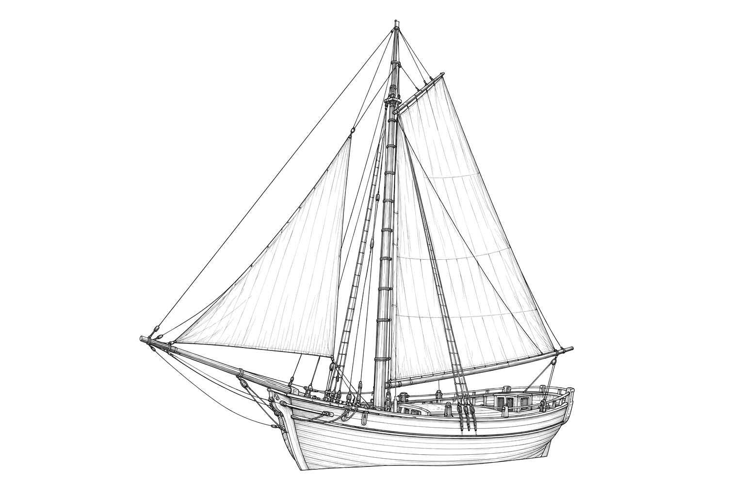 Engraved line drawing of the Washington