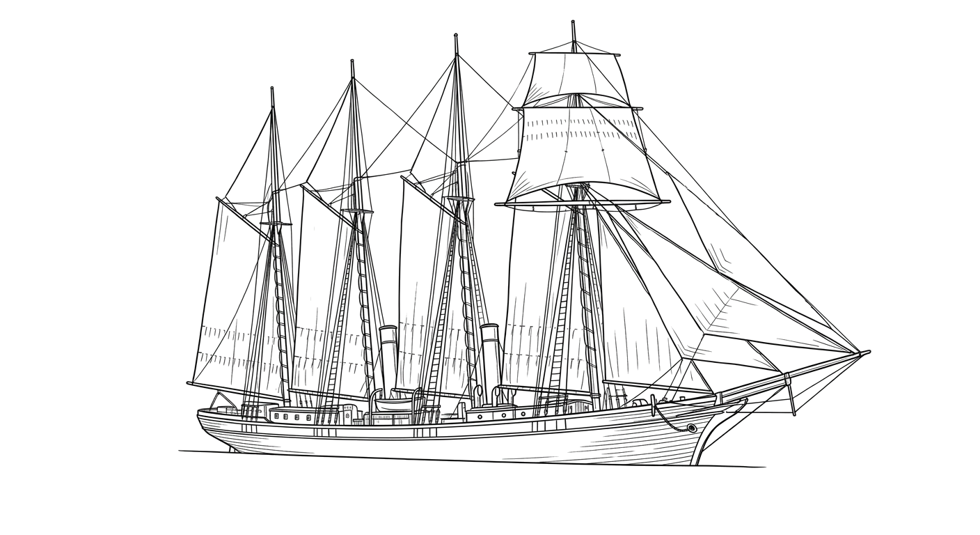 Engraved line drawing of the Camilla May Page
