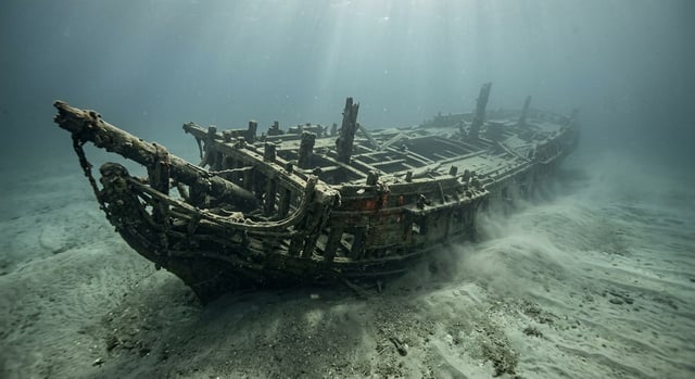 Artistic impression of the HMS Barbadoes