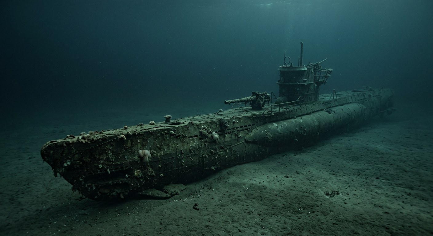 Artistic impression of the U-166
