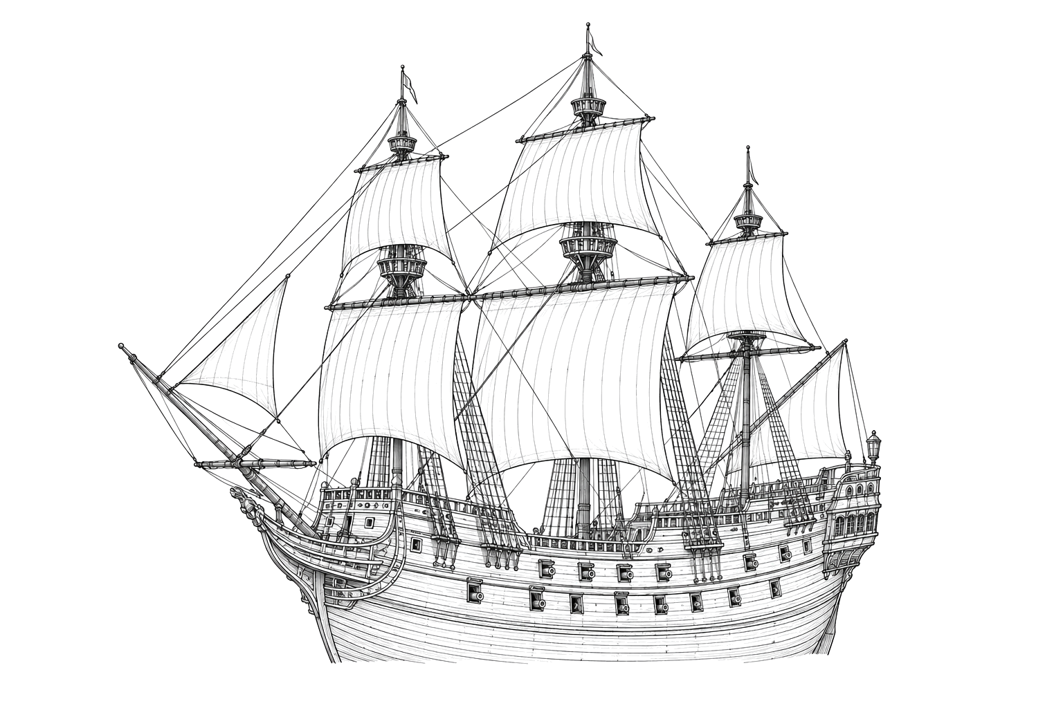 Engraved line drawing of the Nuestra Señora del Populo